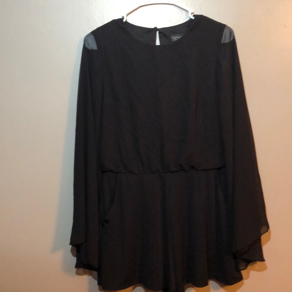 Topshop open back romper